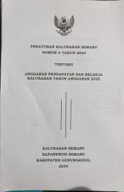 PERKAL NOMOR 4. TAHUN 2024 TENTANG APBKAL SEMANU TA 2025